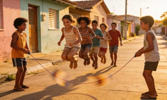 Descubra como as brincadeiras antigas e atuais revelam as mudanças na infância, das diversões nas ruas aos jogos digitais.
